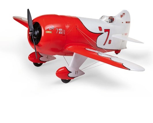 E-FLITE GEE BEE R-2, 1.0 M, BNF BASIC MIT AS3X+SAFE SELECT & PNP