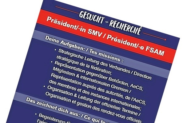 GEMEINSAM ABHEBEN: WIR SUCHEN NEUEN PRÄSIDENTEN/ NEUE PRÄSIDENTIN