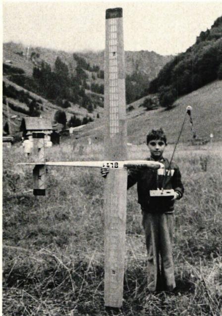 Oben: Rolf Hentschi, Balsthal, mit 12 Jahren der jüngste Teilnehmer dieser Schweizer Meisterschaft.