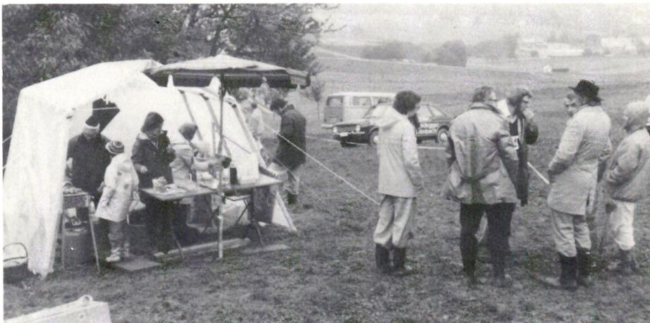 Modellflug «in Grau»: Stimmungsbild von Lostorf, Ort der SM im Hangflug.