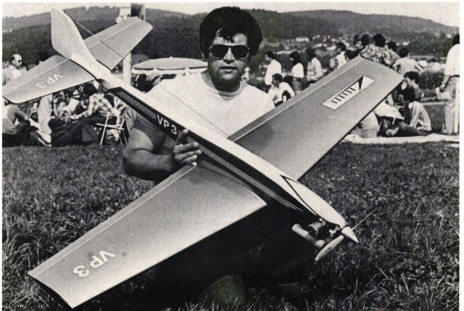René Schumacher, Visp (2. Rang) mit seiner eleganten Neukonstruktion Condor. Bild Schelling
