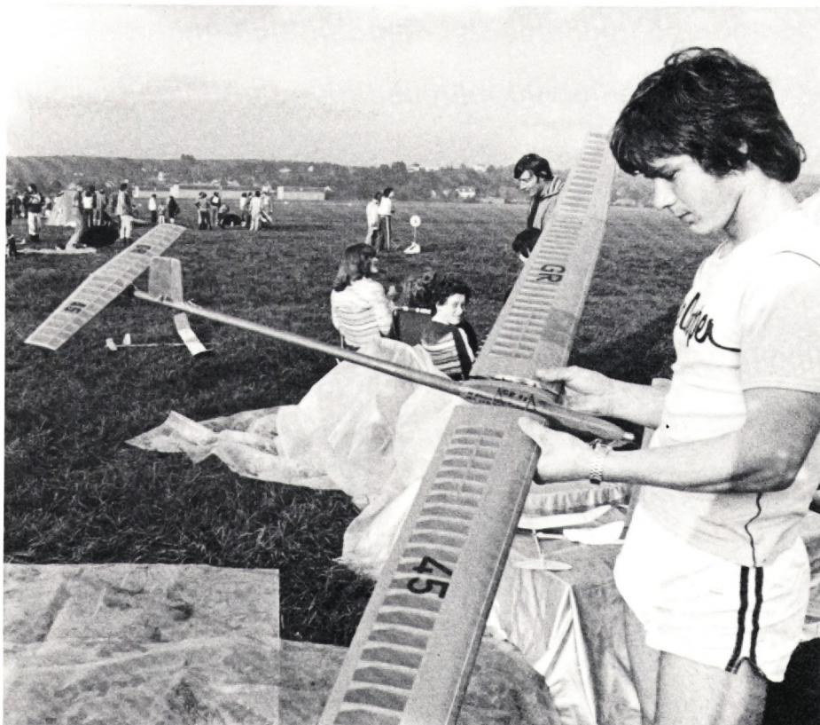 Heinz Bleuler, 4. Platz, bei den Segelmodellen.