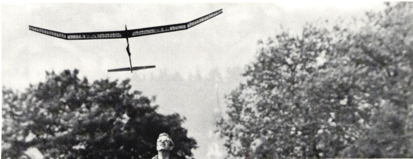 Ausscheidungsfliegen der Freiflug-Nationalmannschaften 1975 auf der Allmend Frauenfeld